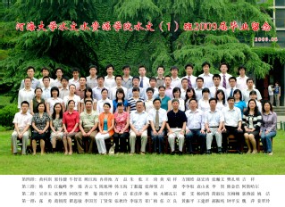 2009届小说狂人
水文院水文专业本科1班毕业留念